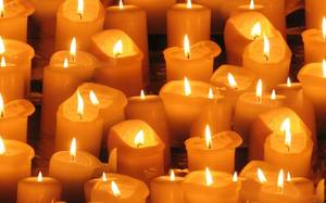 ofrenda velas virgen