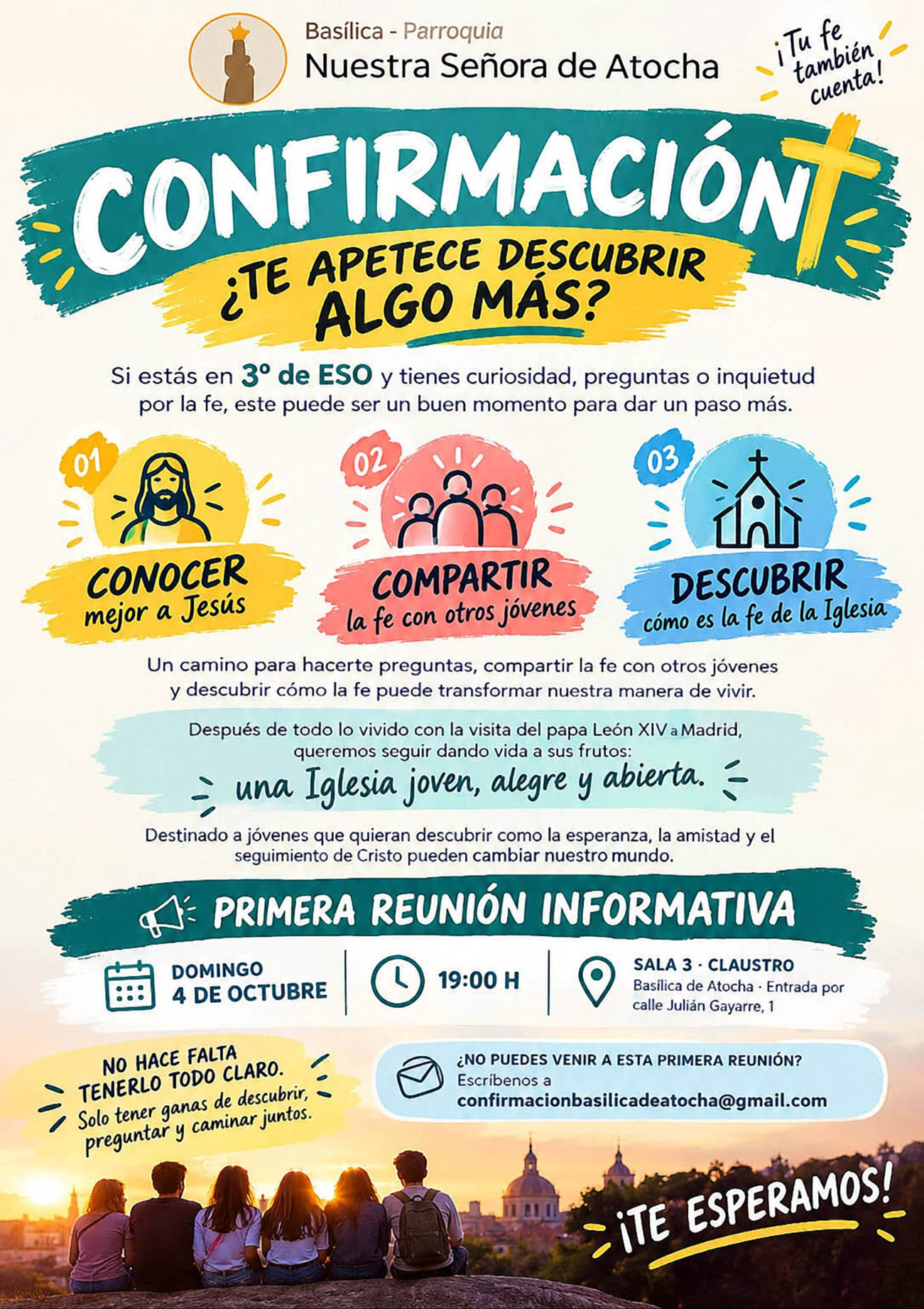 Abierta inscripci&oacute;n Proceso de Confirmaci&oacute;n